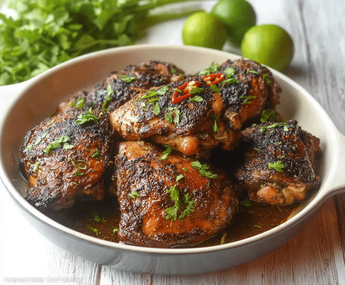 Easy Slow Cooker Jerk Chicken Recipe