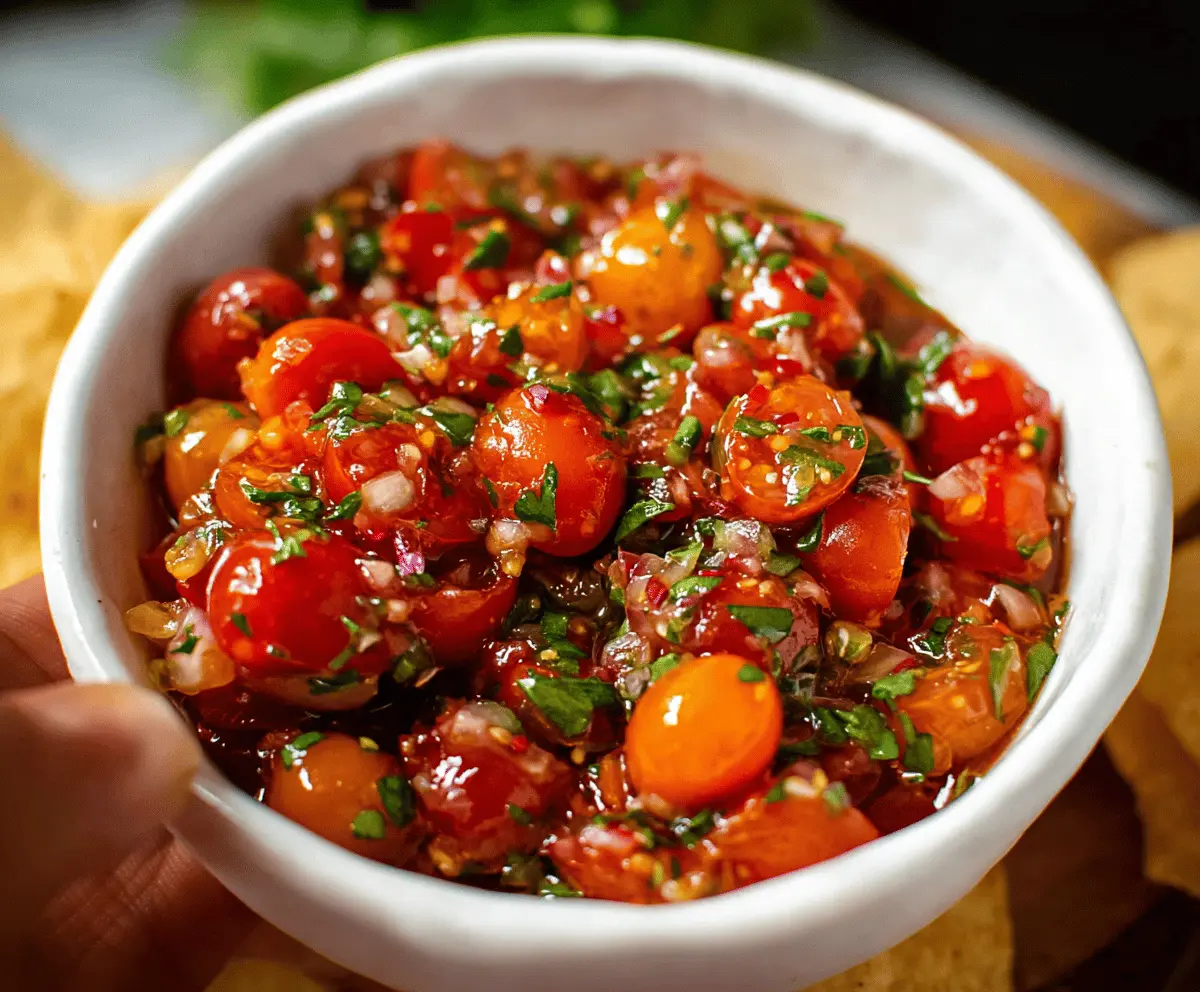 Refreshing Cherry Tomato Salsa Recipe