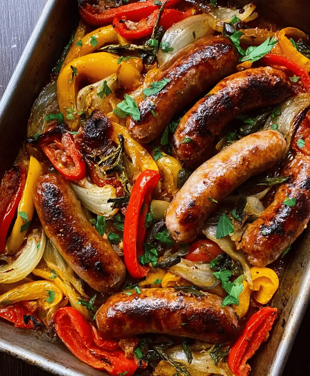 Easy Roasted Sausage and Peppers Recipe