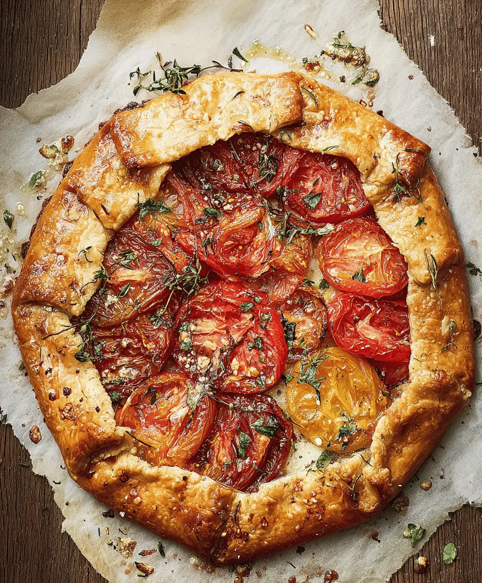 Easy Tomato Galette Recipe with Flaky Crust