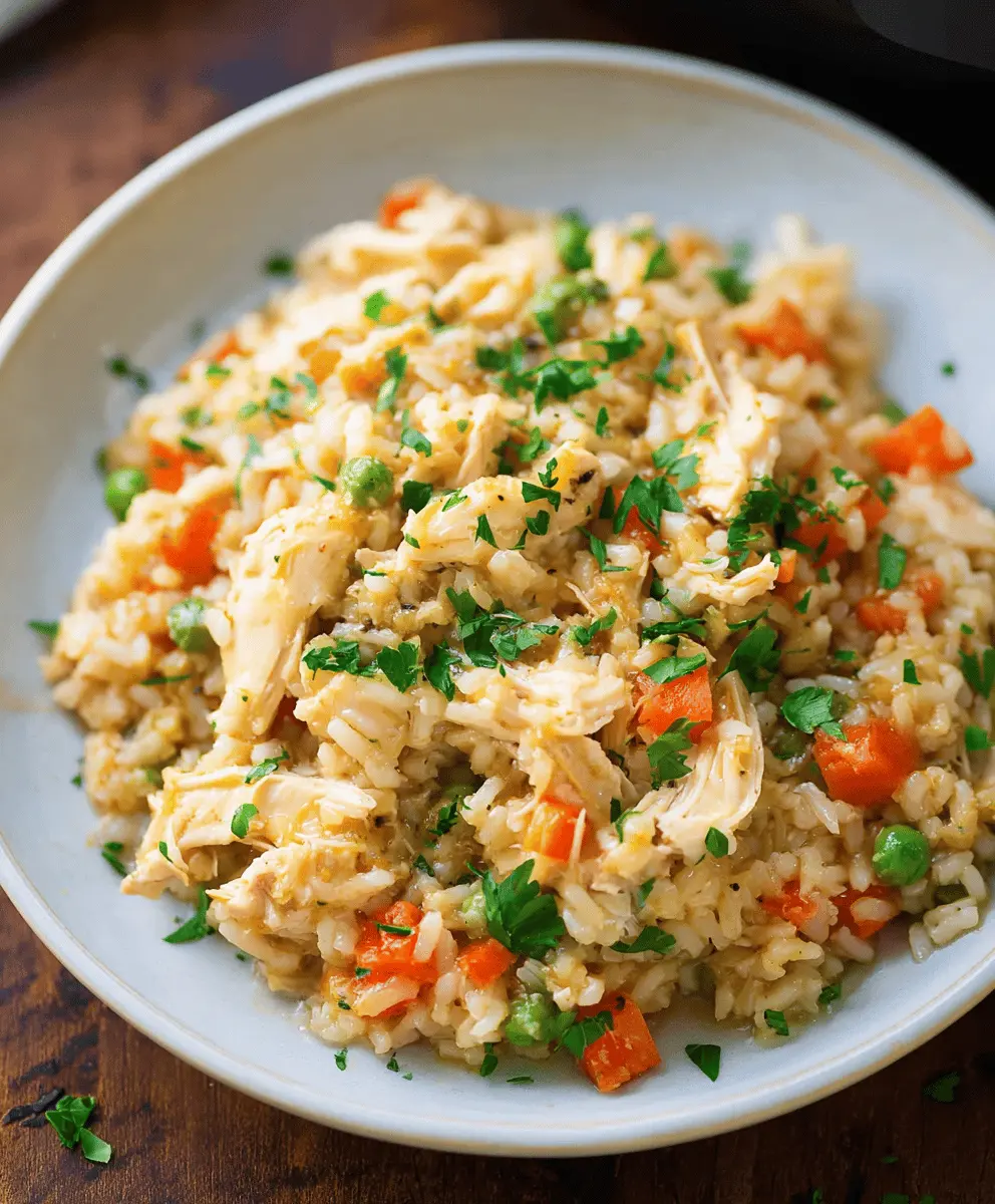 Easy Crockpot Chicken and Rice Recipe
