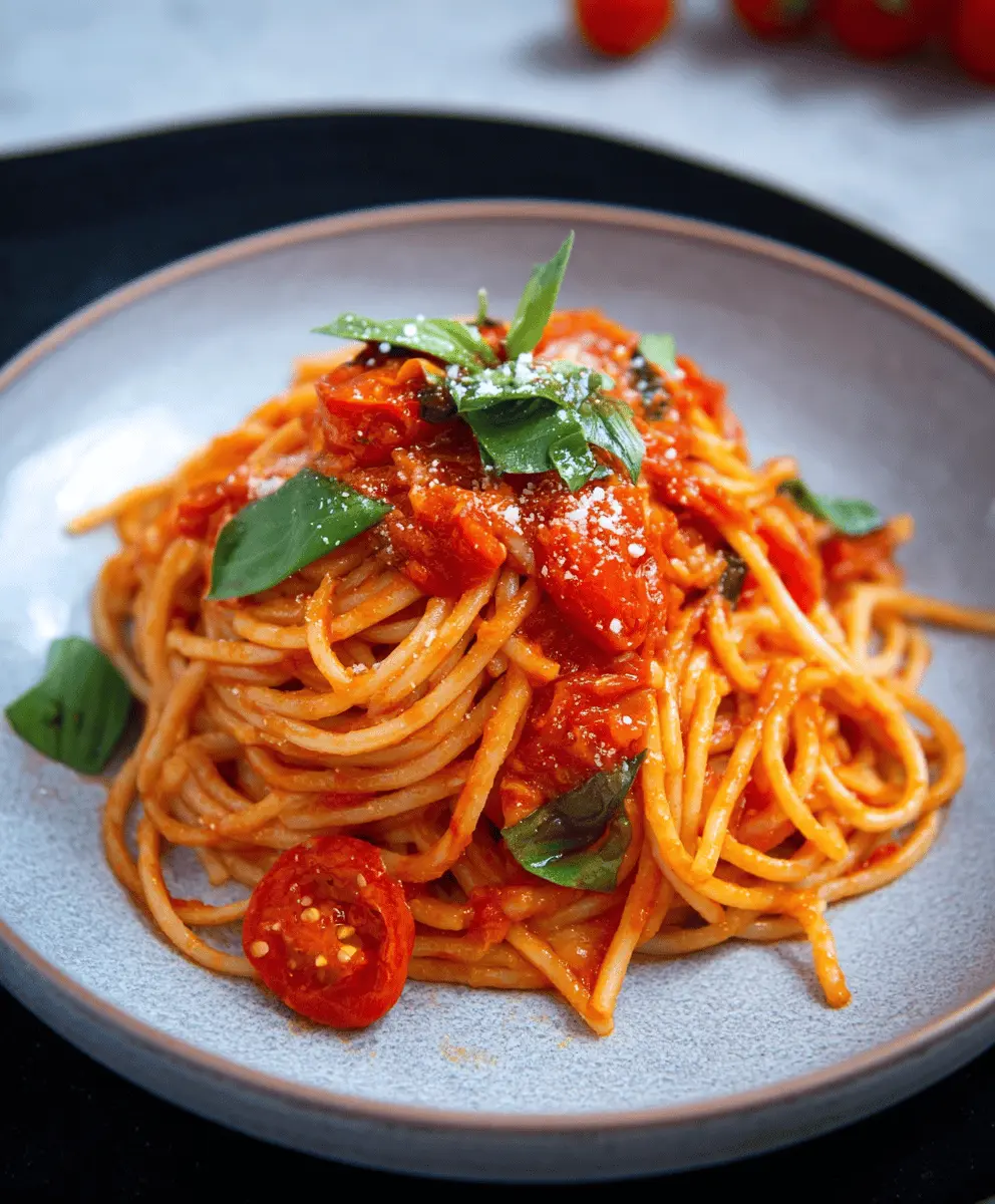 Easy Italian Pasta Al Pomodoro Recipe