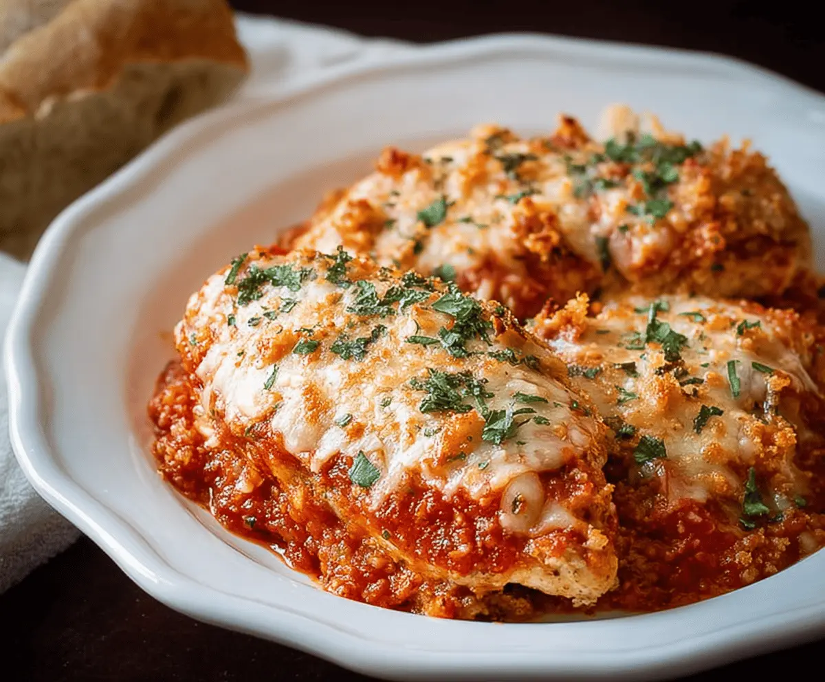 Easy Crockpot Chicken Parmesan Recipe