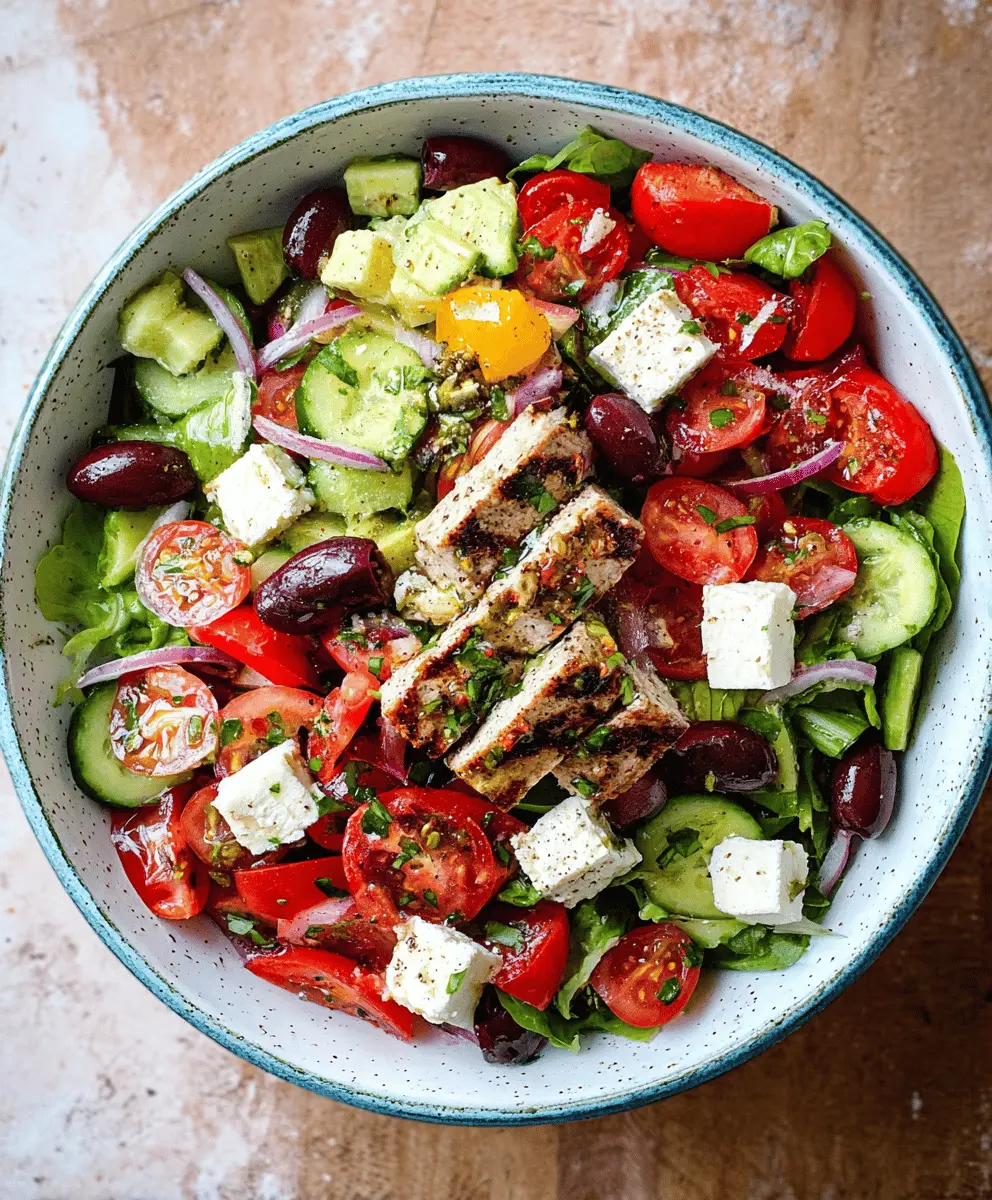 Fresh Mediterranean Salad with Easy Dressing