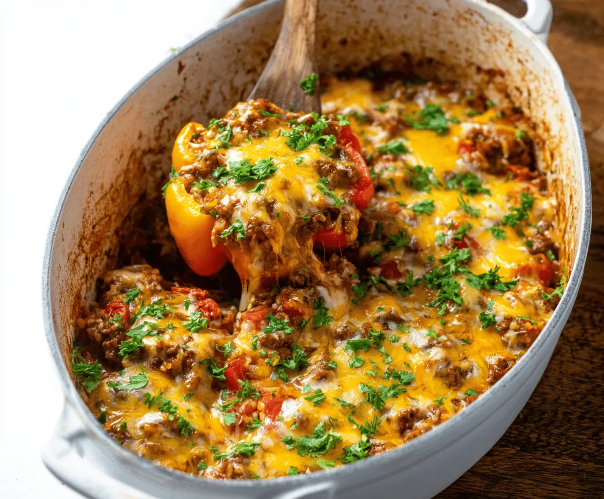 Hearty Unstuffed Bell Pepper Casserole Recipe