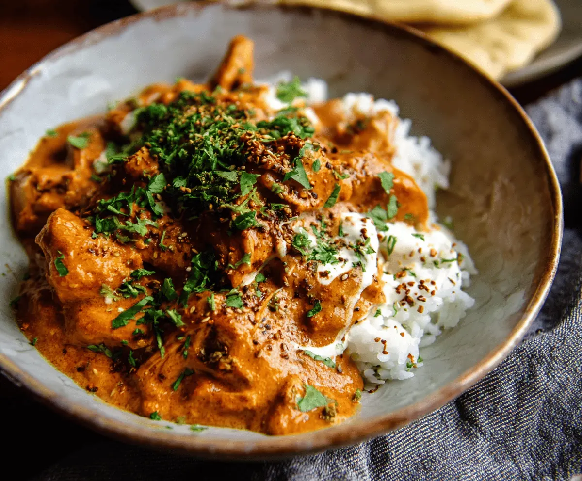 Creamy Coconut Chicken Tikka Masala Slow Cooker Recipe