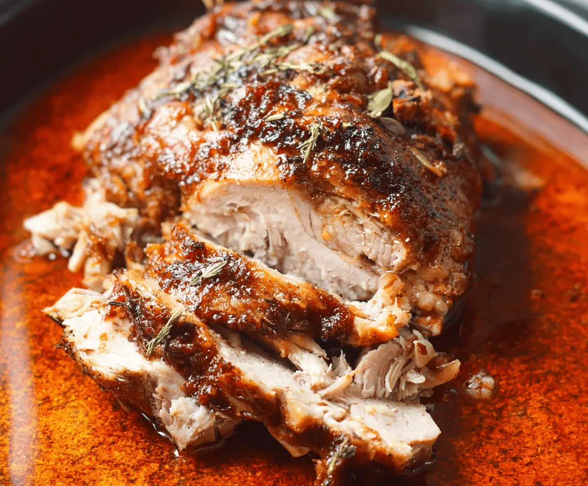 Easy Slow Cooker Pork Loin Roast Recipe