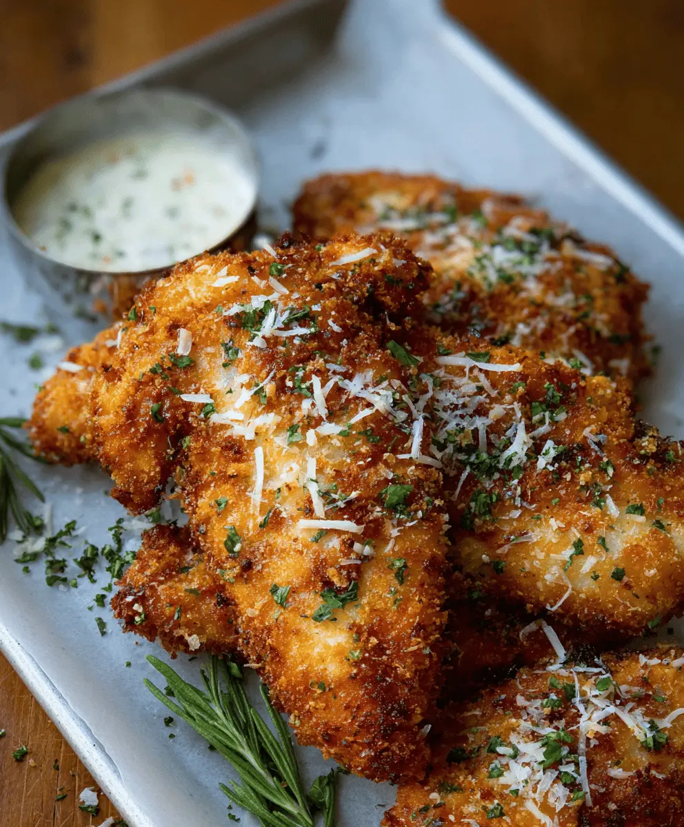 Garlic Parmesan Crispy Chicken Recipe
