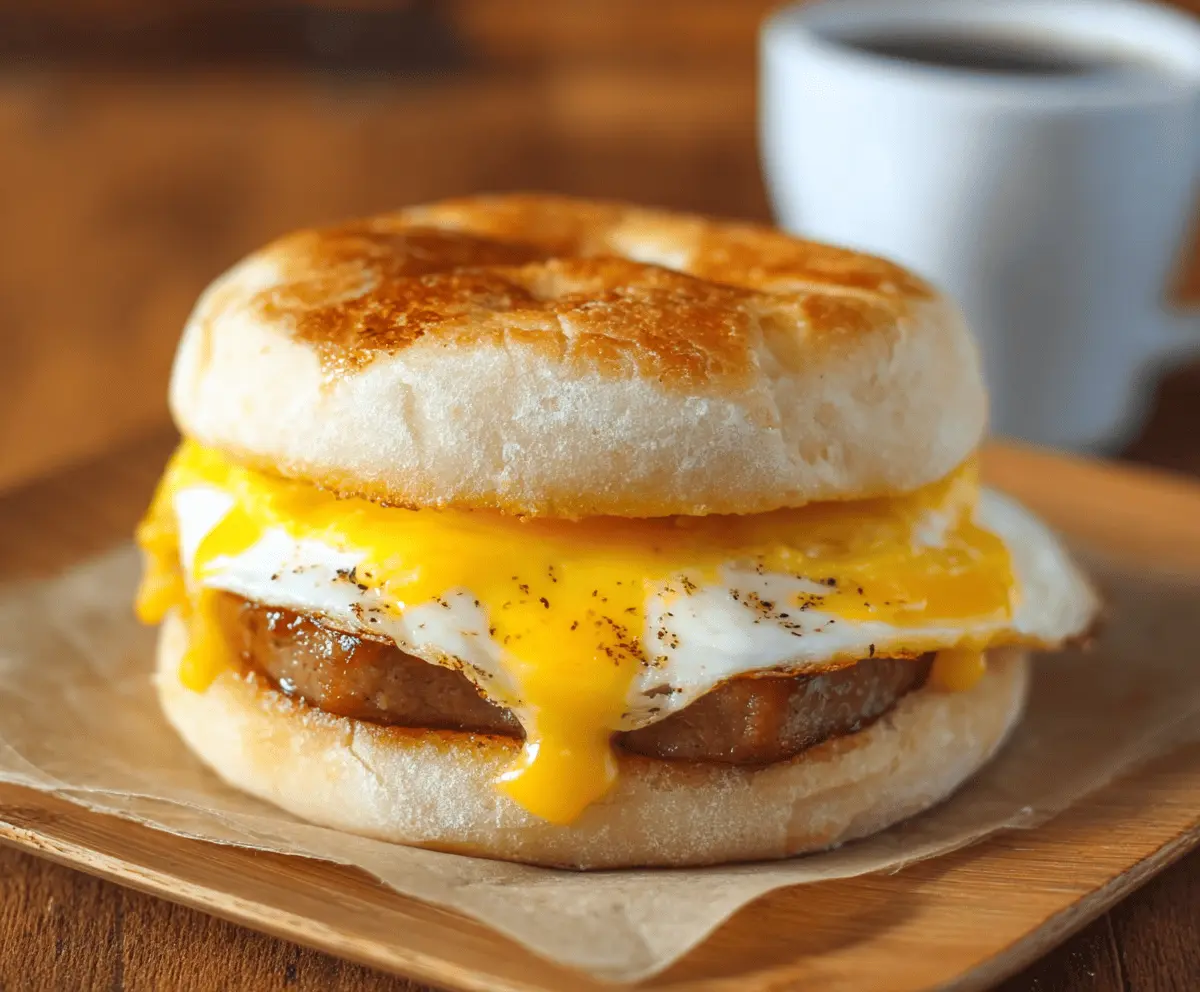 Air Fryer Jimmy Dean Breakfast Sandwich 