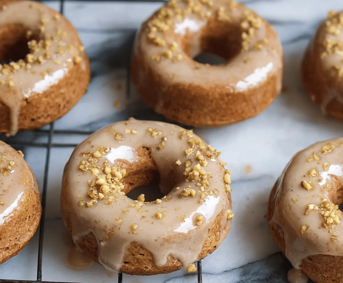 Baked Apple Donuts with Glaze