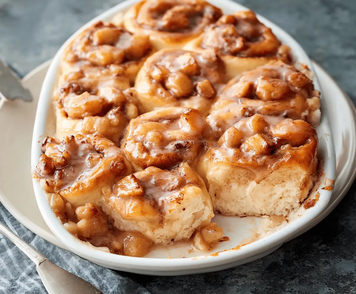 Cinnamon Rolls and Apple Pie Filling