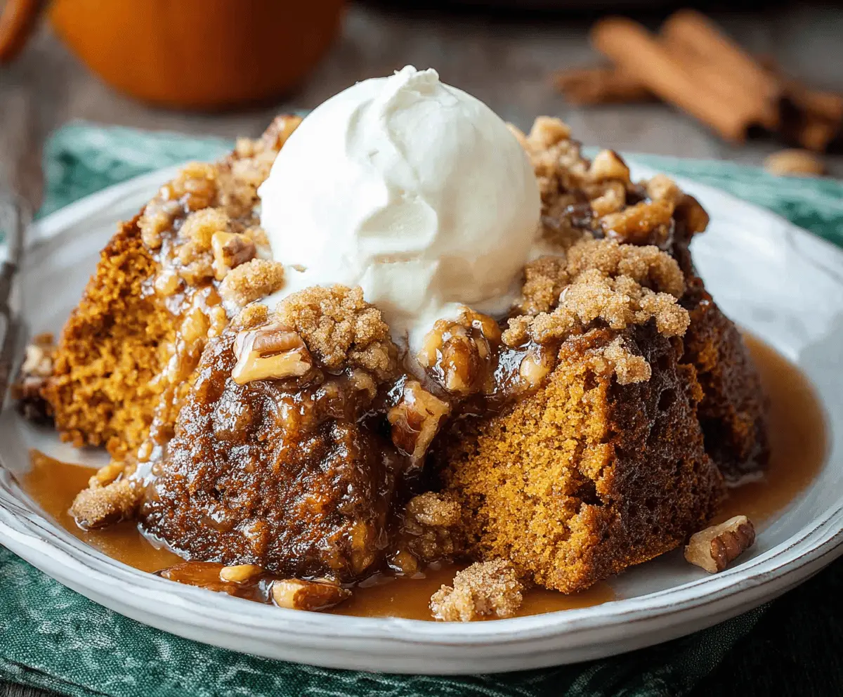 Classic Crockpot Pumpkin Spice Cake
