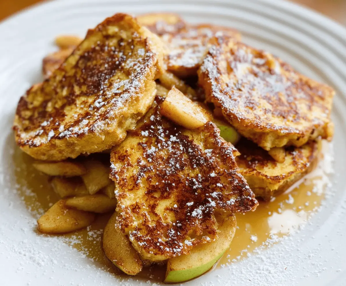 Healthy Apple French Toast