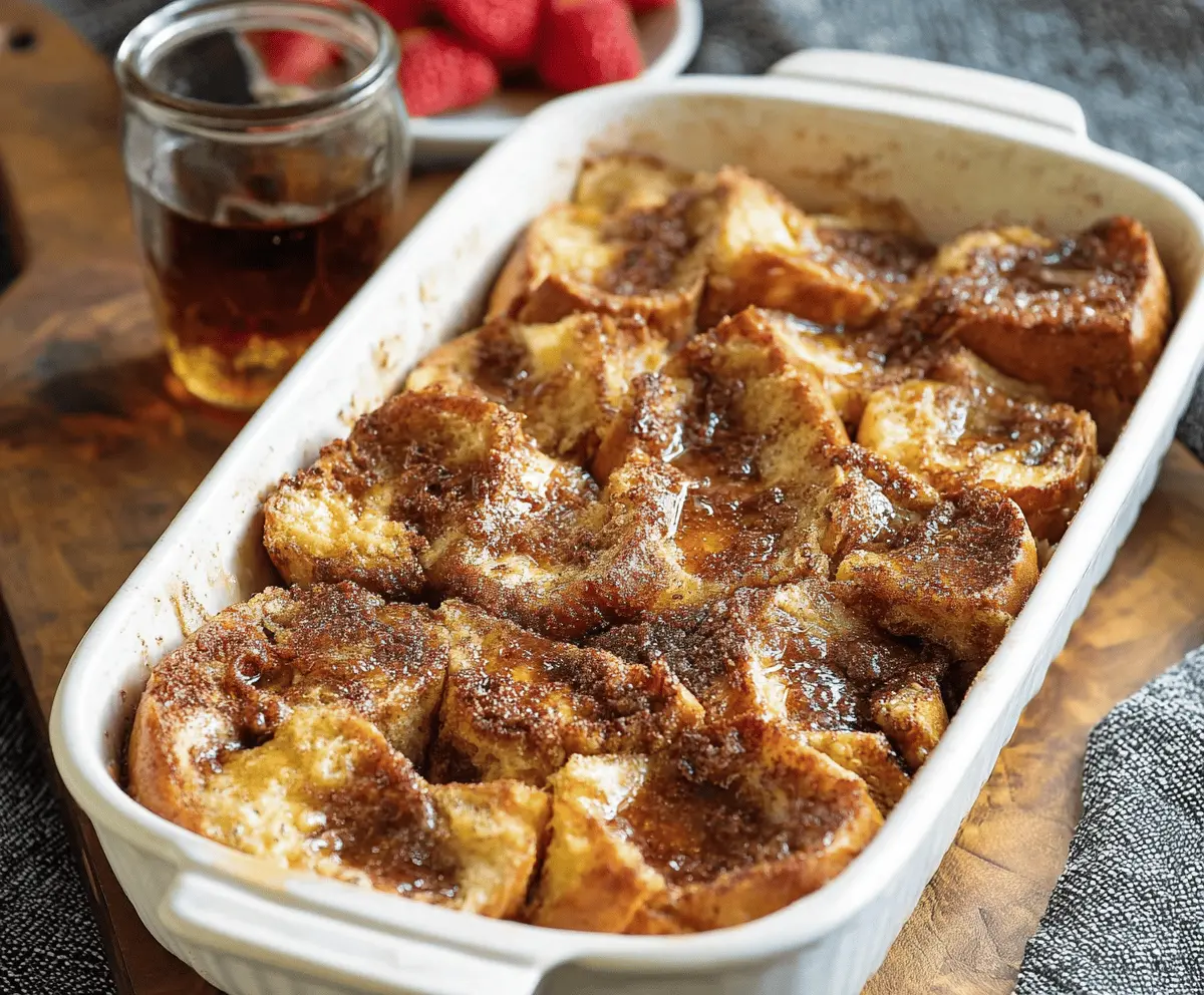 Overnight French Toast Casserole Bake