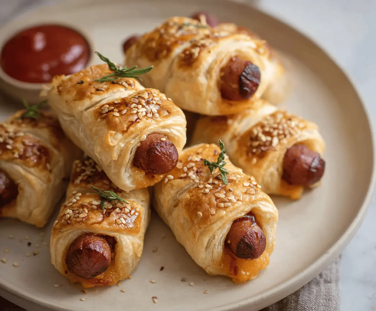 Puff Pastry Pigs in a Blanket