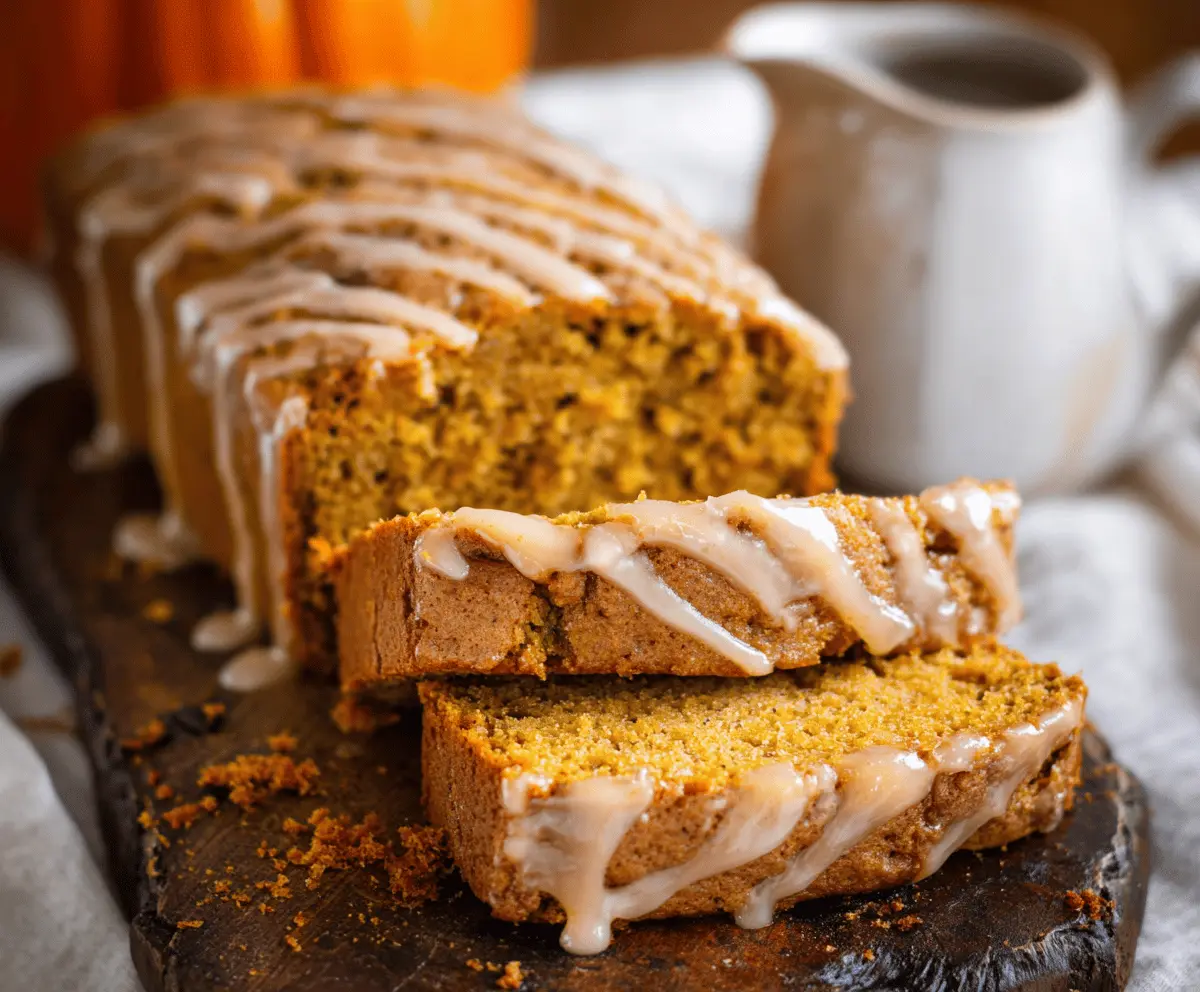 Pumpkin Bread with Maple Glaze