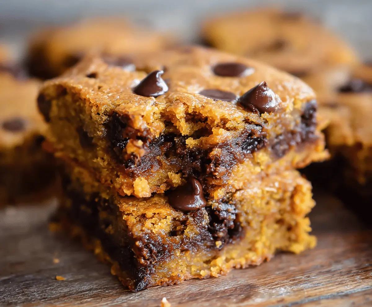 Pumpkin Chocolate Chip Bars