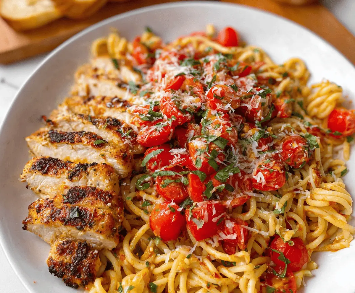 Bruschetta Chicken Pasta