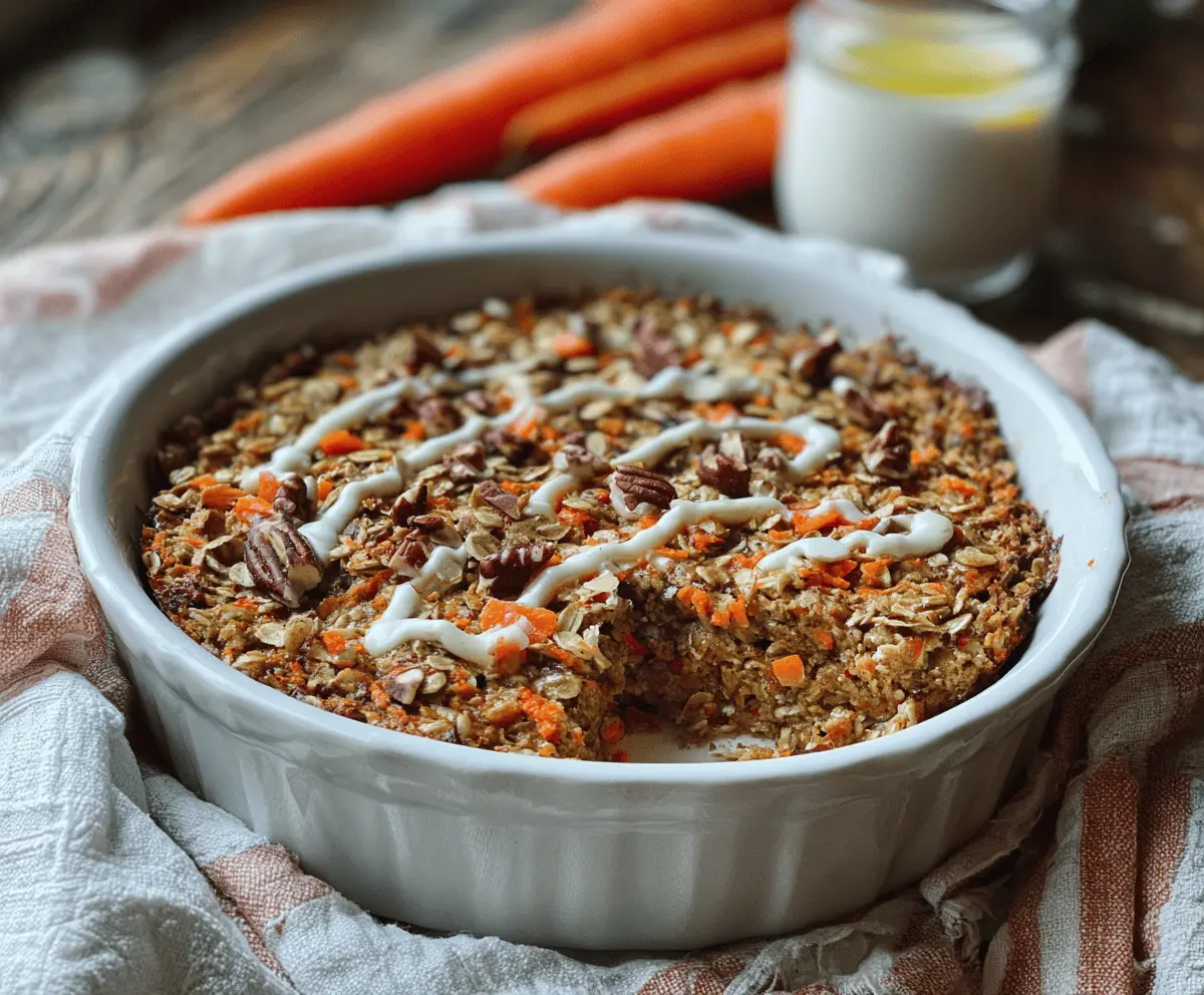 Carrot Cake Baked Oatmeal