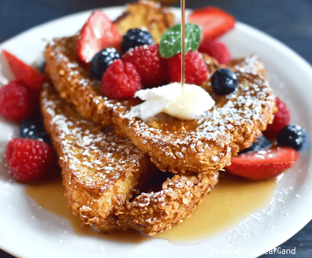 Cornflake Crusted French Toast