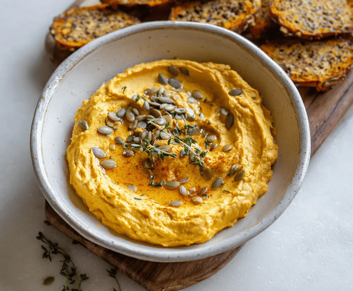 Creamy Pumpkin Whipped Feta Dip