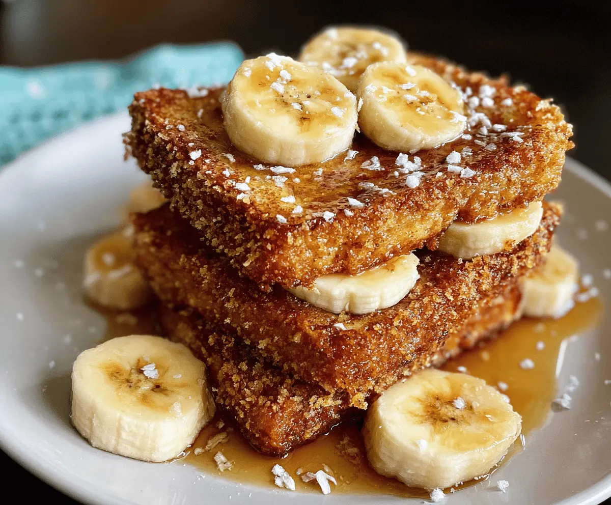 Crispy Banana French Toast 