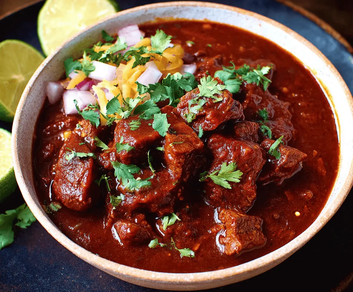 Easy Chili Colorado Inspired Stew