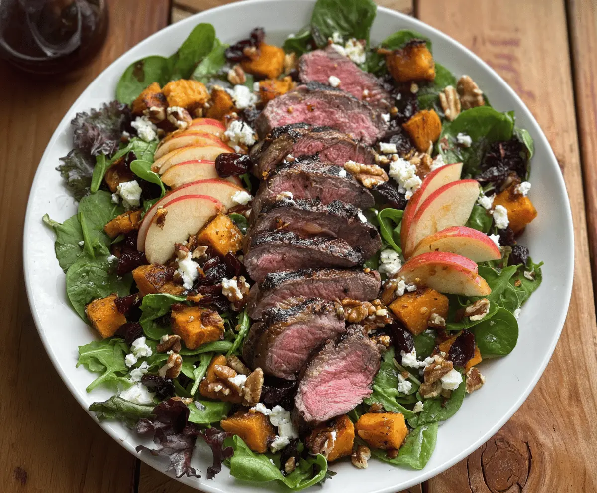 Fall Harvest Steak Salad 