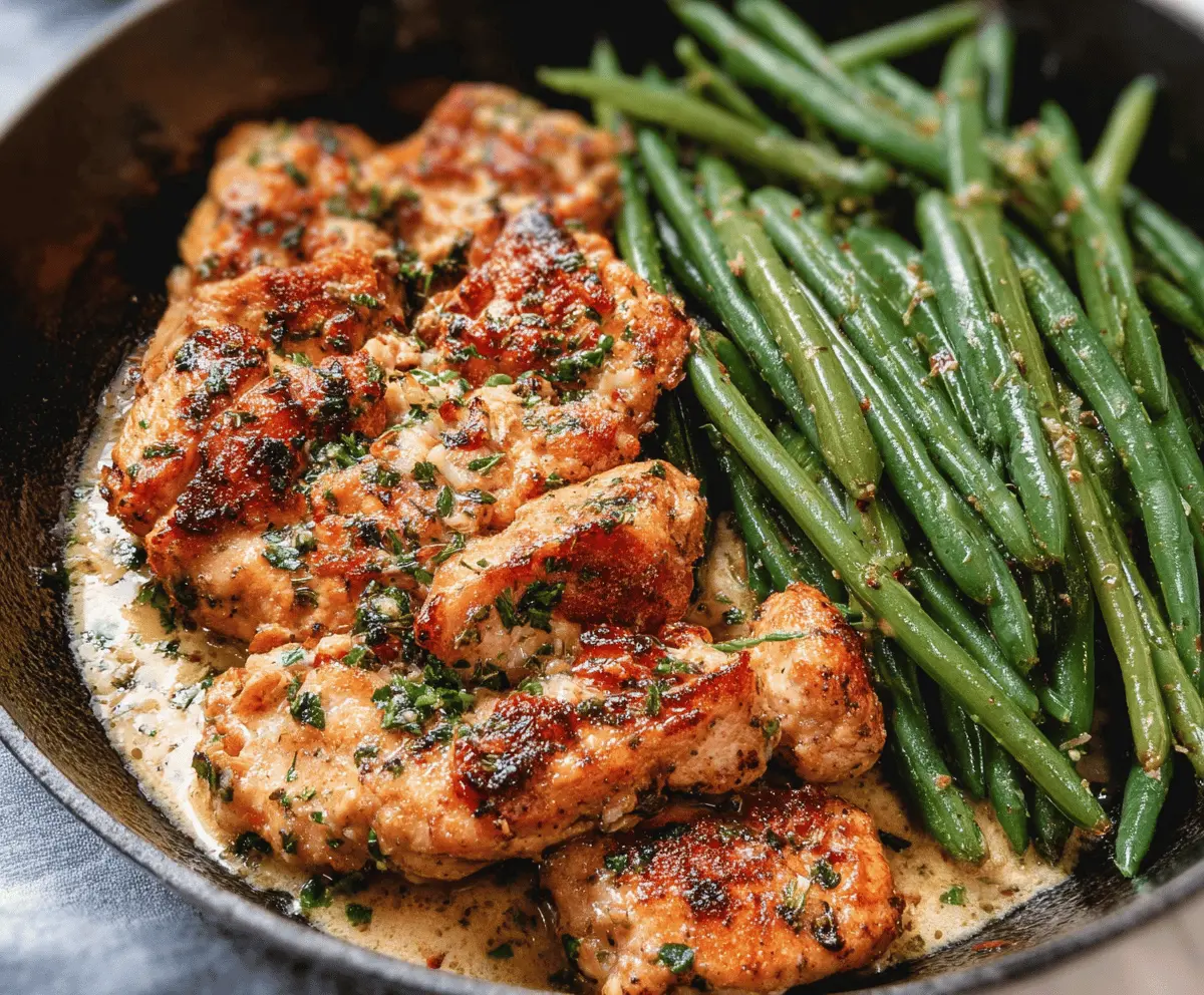 Garlic Butter Chicken and Green Beans