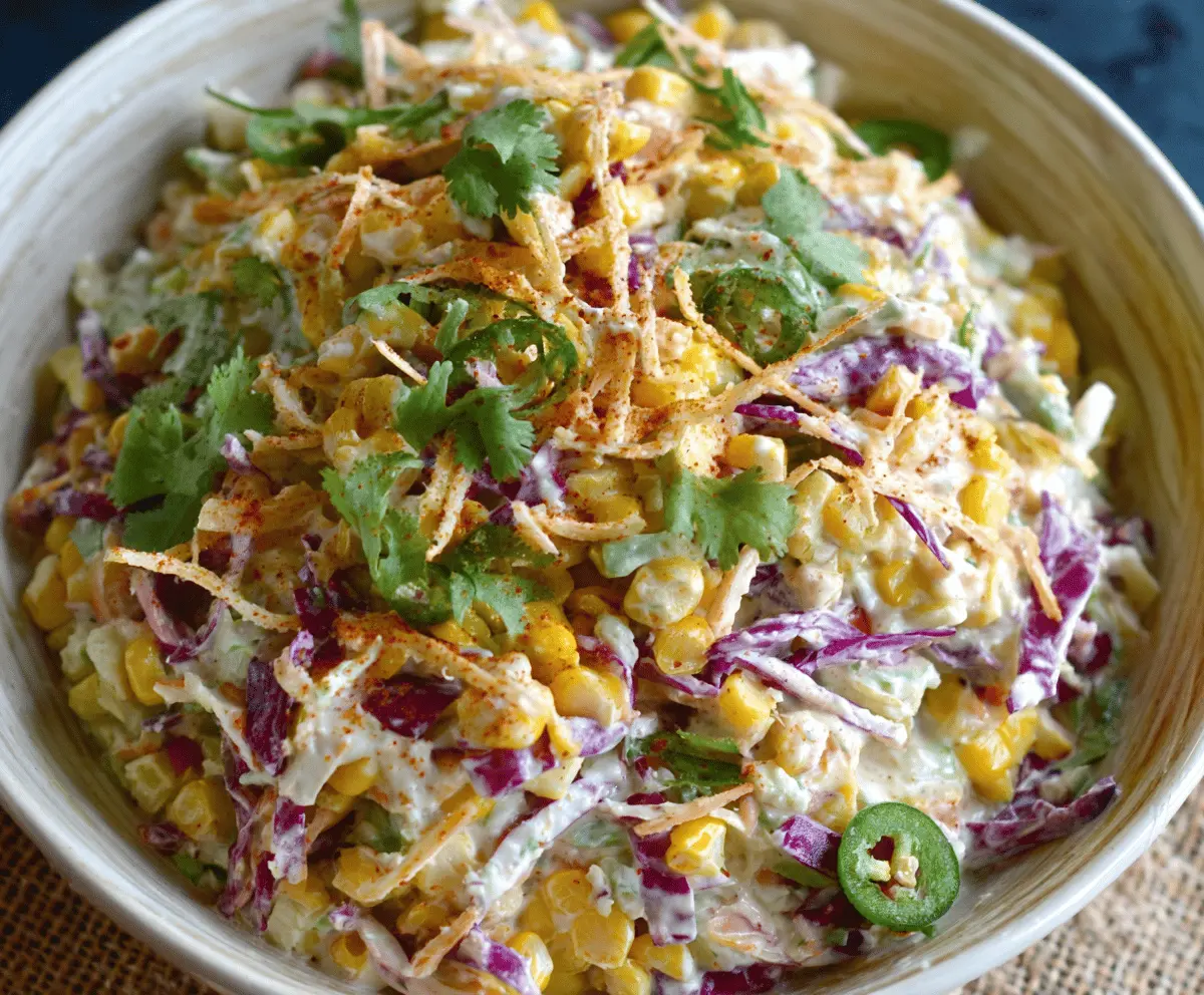 Mexican Corn Coleslaw