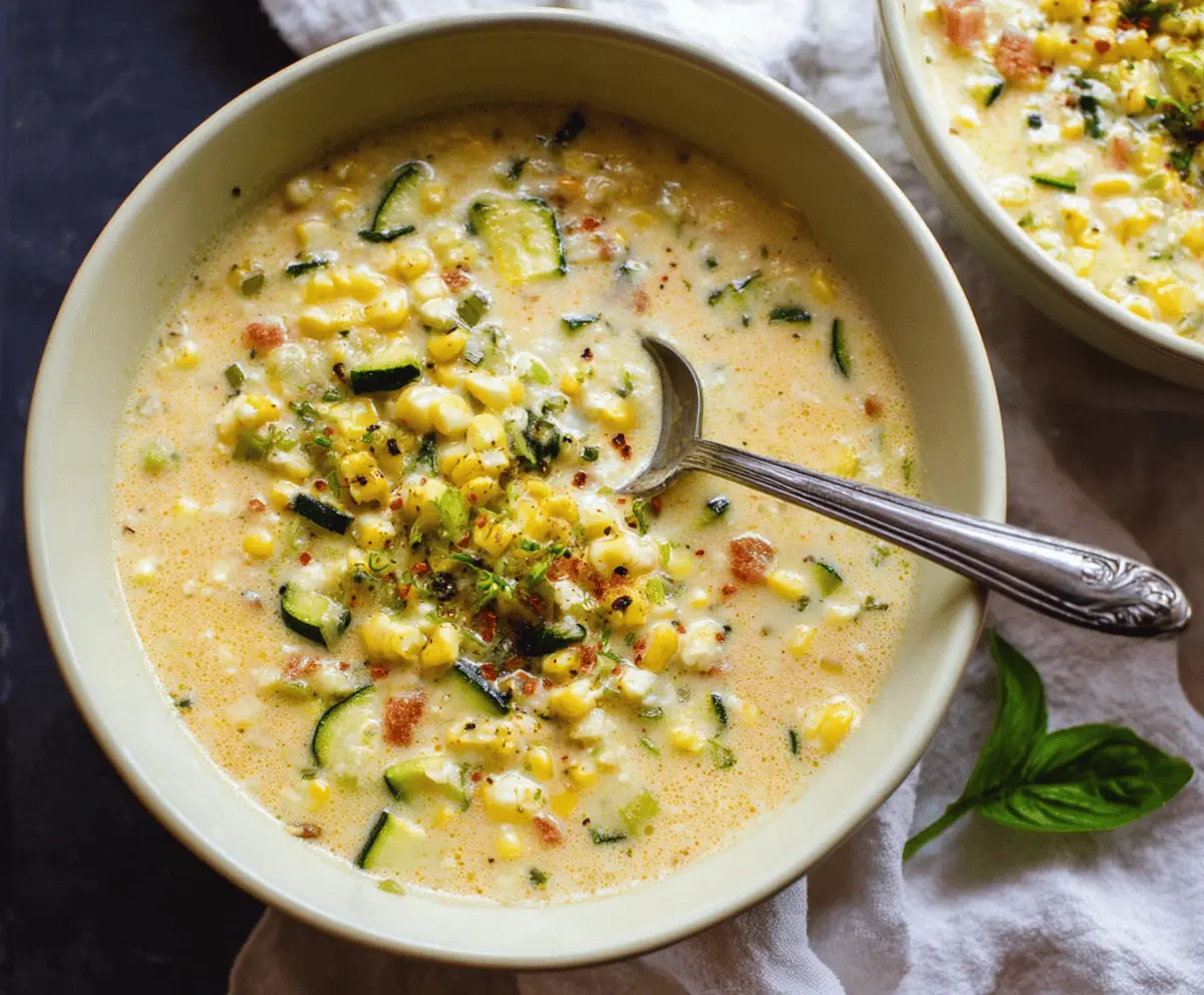 Zucchini Corn Chowder