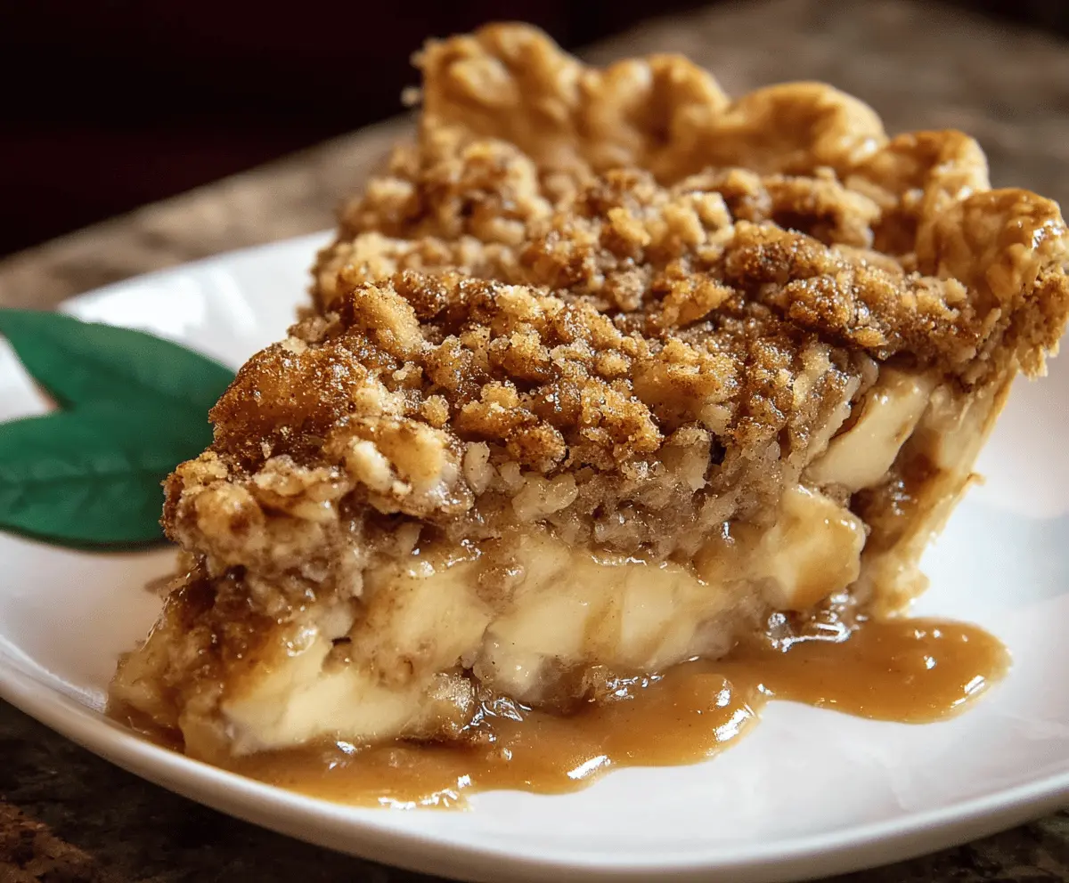Apple Streusel Pie
