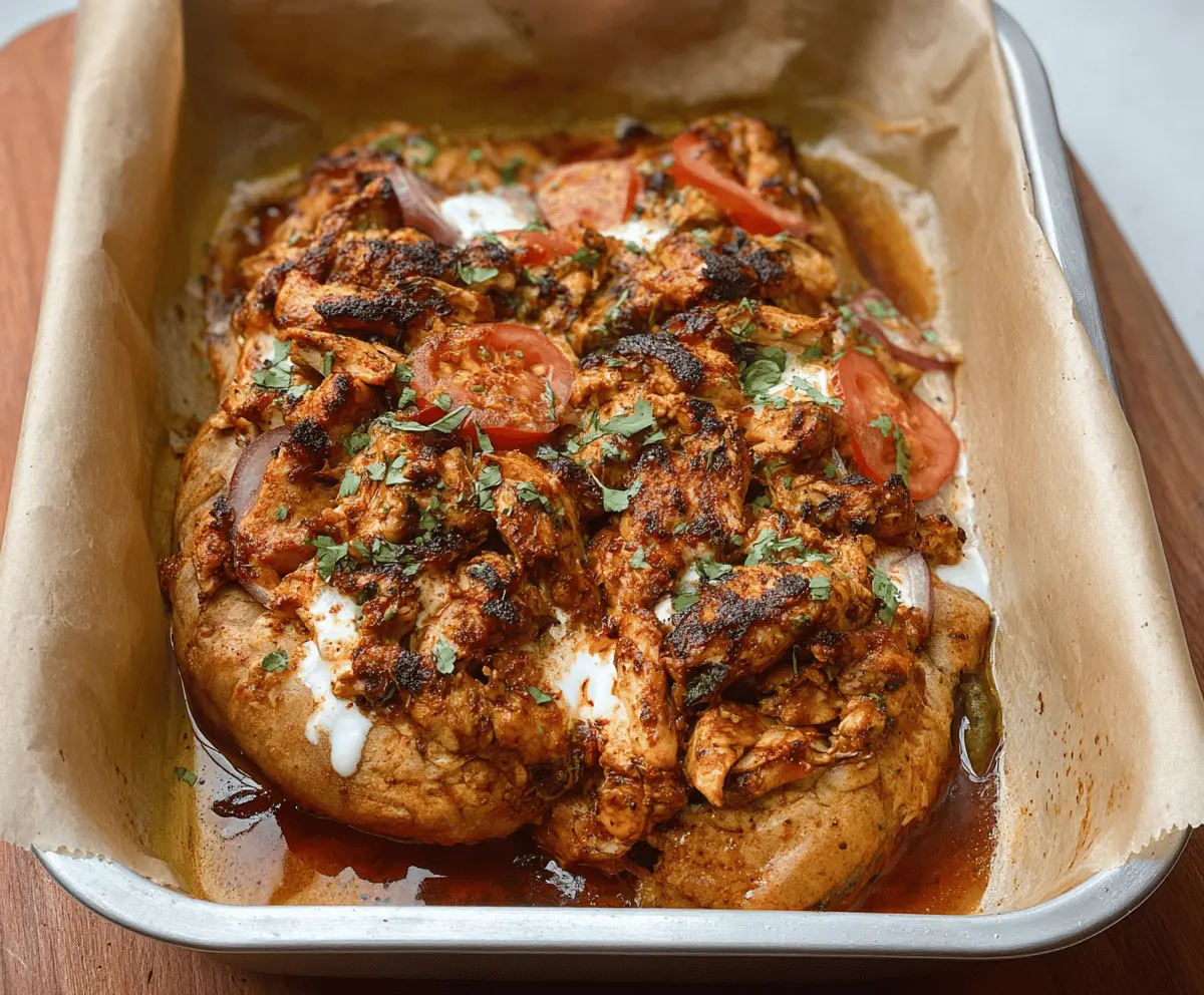 Chicken Shawarma in a Loaf Pan