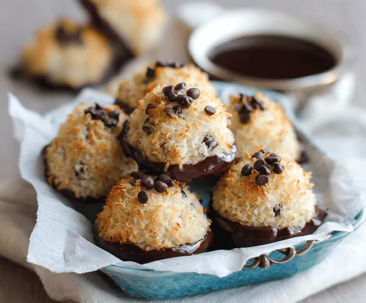 Chocolate Chip Coconut Macaroons