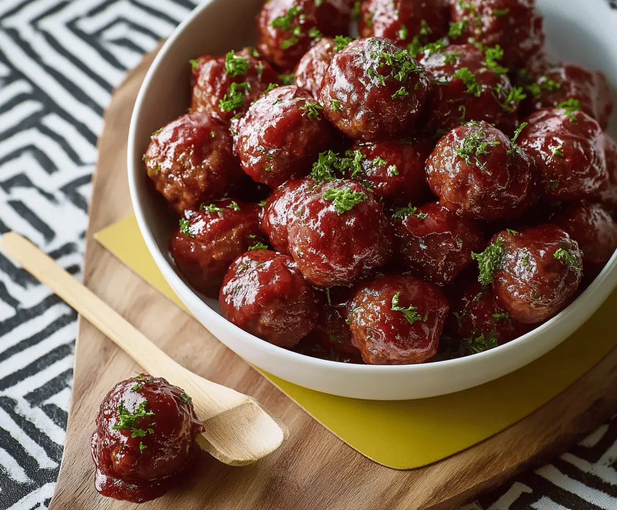 Crock Pot Party Meatballs