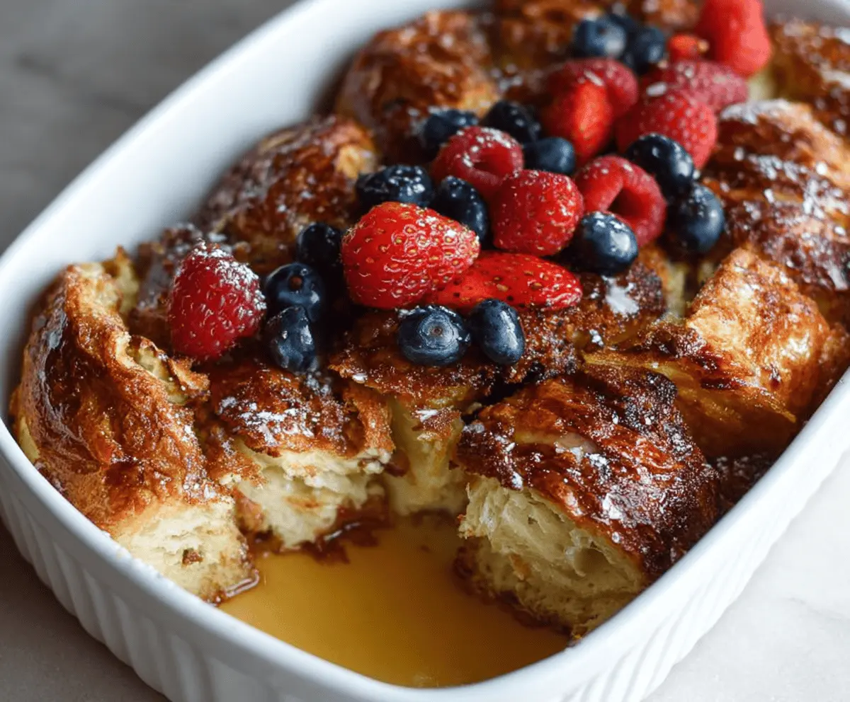 Croissant French Toast Bake