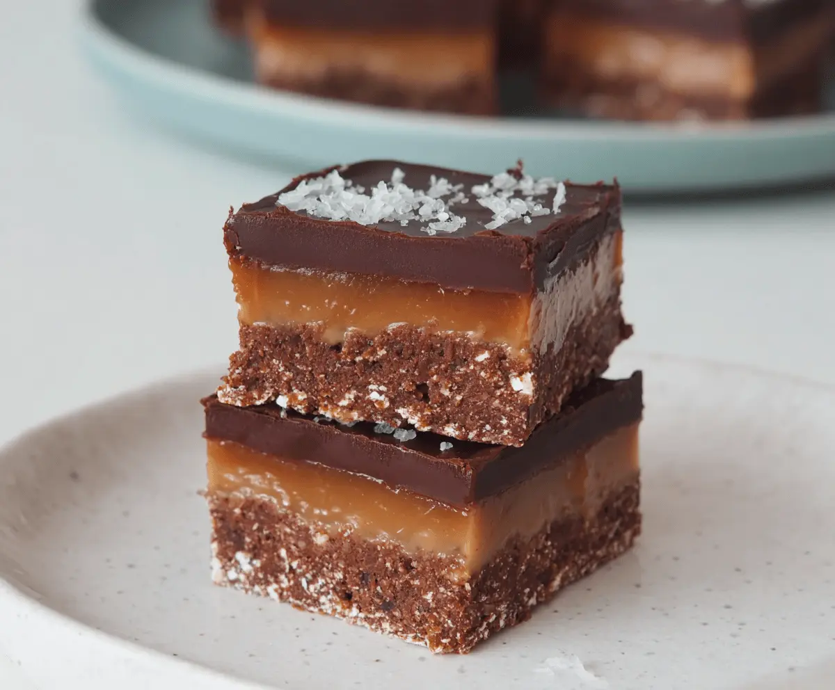 Double Chocolate Caramel Slice