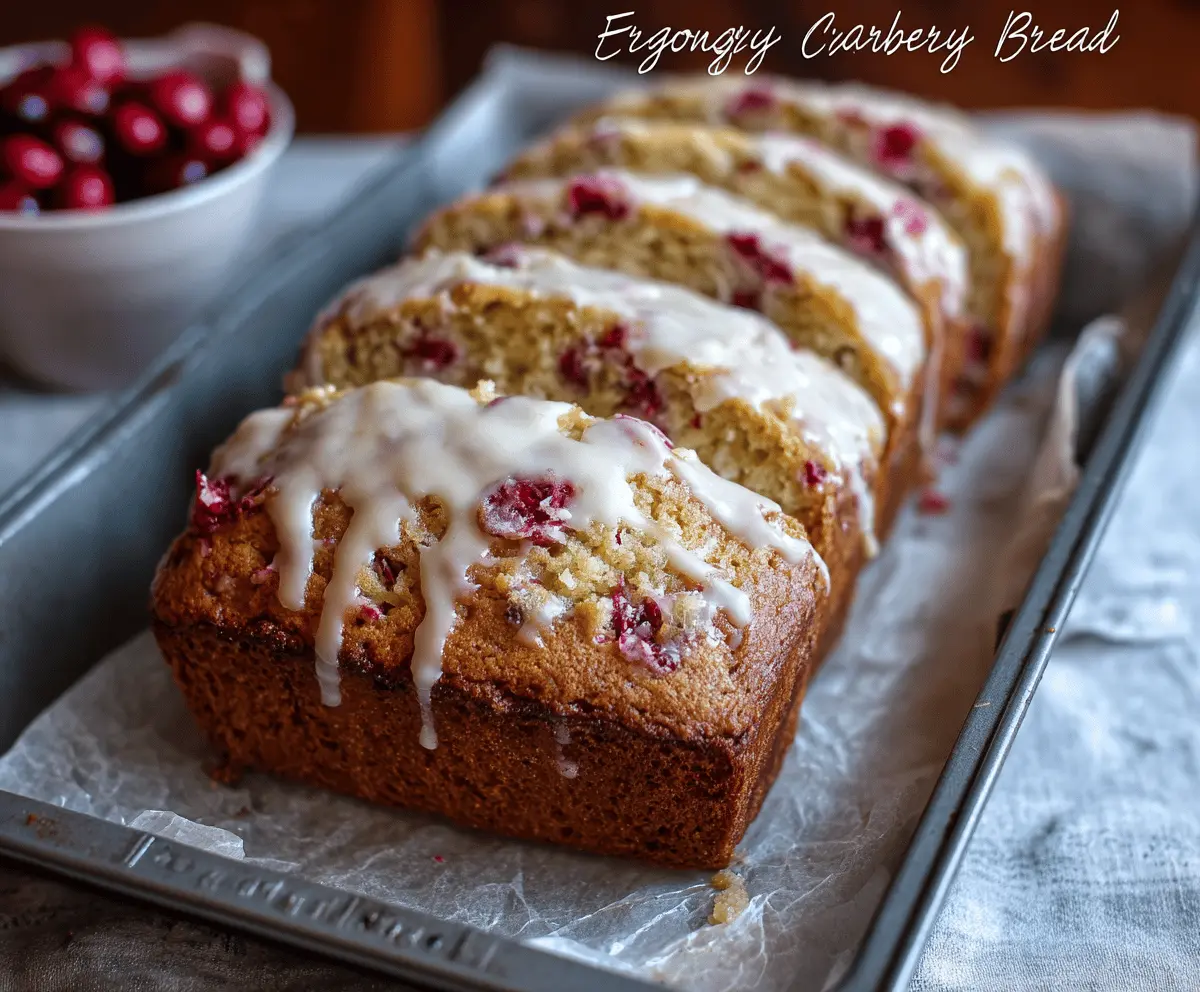 Eggnog Cranberry Bread