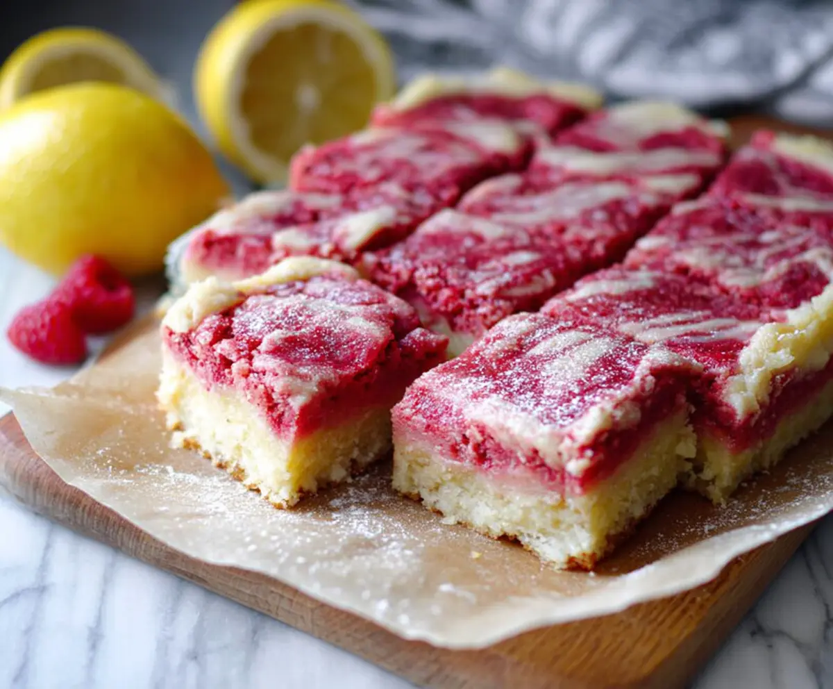 Gluten-Free Raspberry Lemon Bar