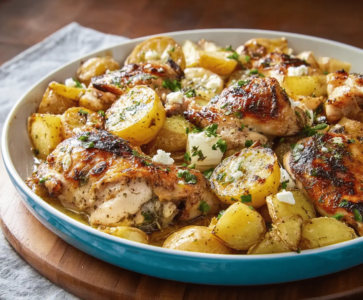 Greek Lemon Chicken and Potatoes
