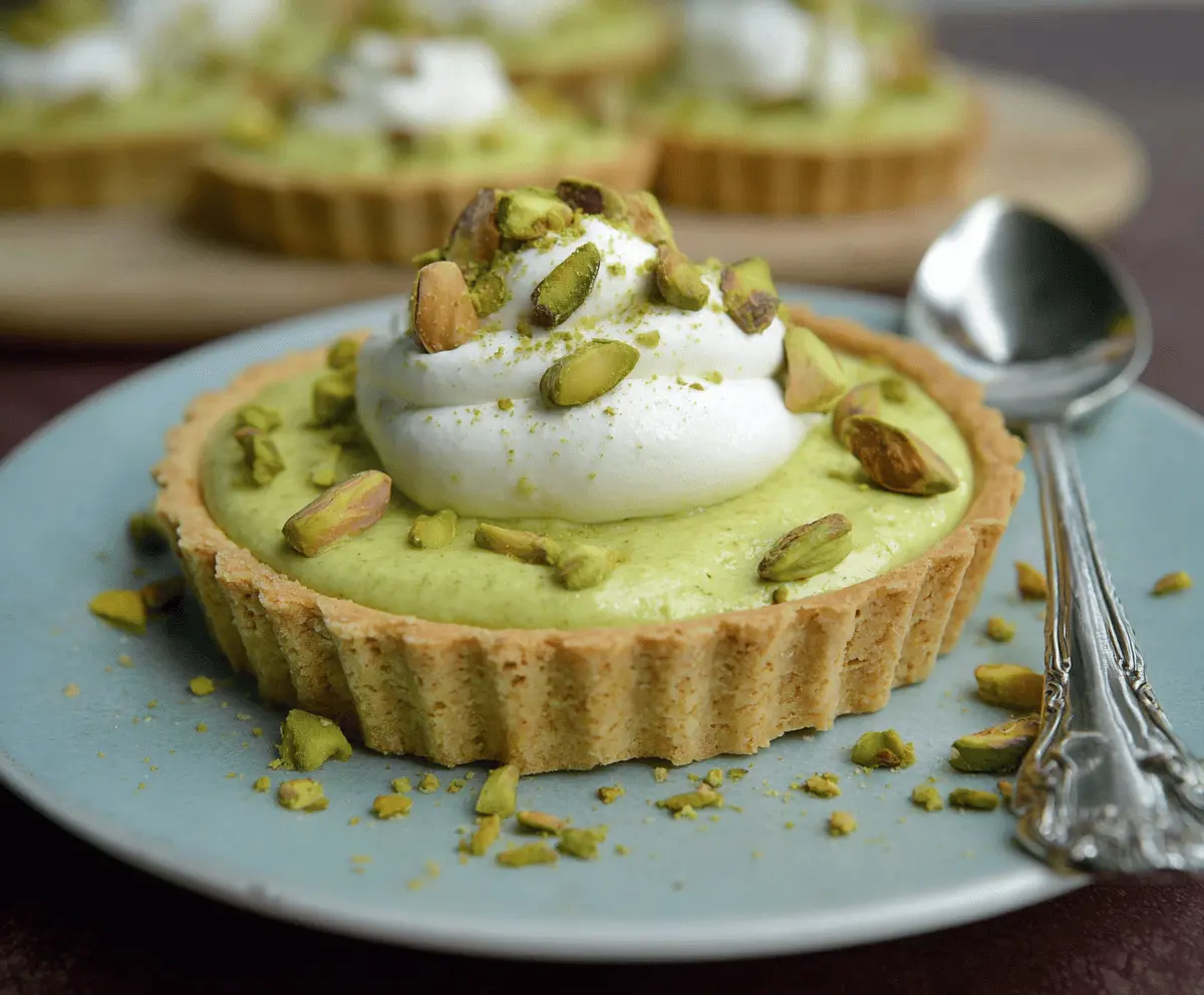 Pistachio Pudding Tart