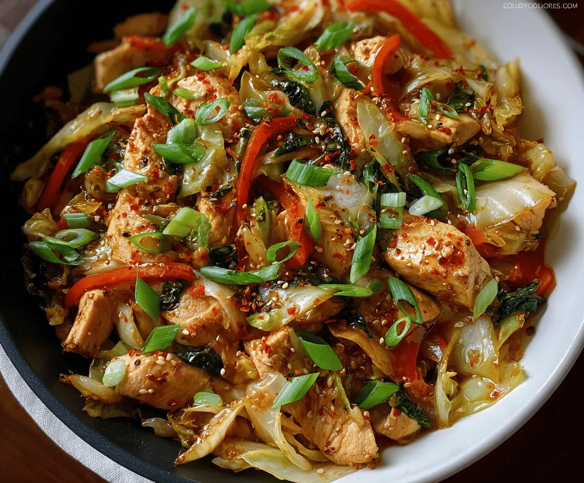Quick Chicken Cabbage Stir-Fry