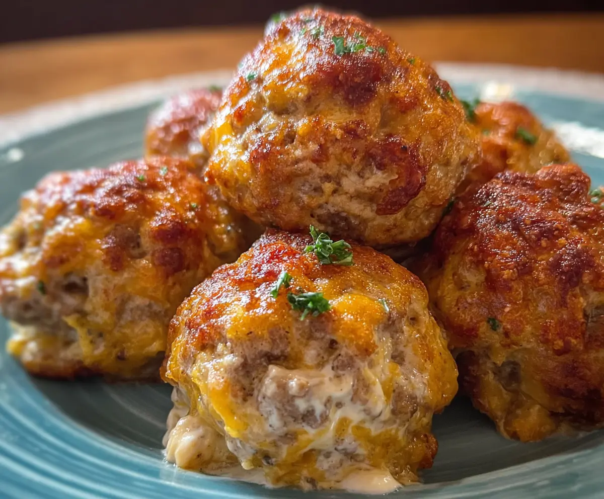 Sausage Balls with Cream Cheese