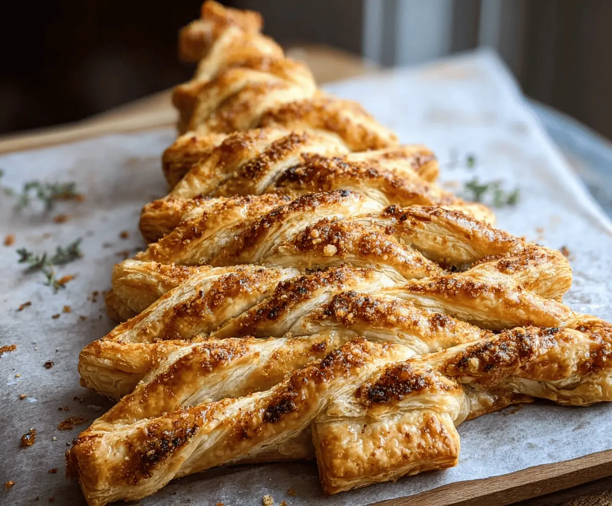 Savory Puff Pastry Christmas Tree