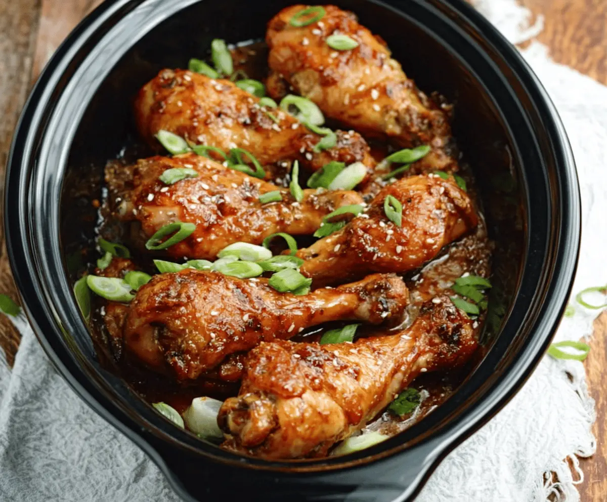 Slow Cooker Asian Chicken Drumsticks