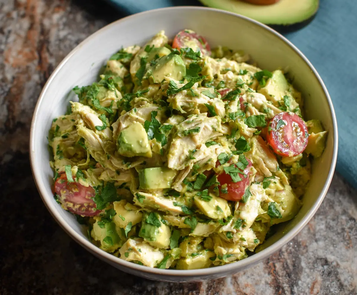 Avocado Chicken Salad (High Protein, No Mayo)