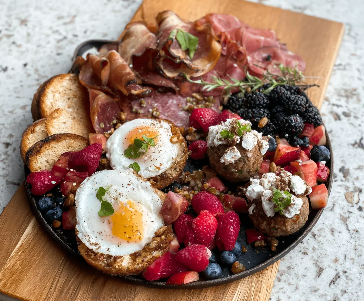 brunch charcuterie protein pan-tinis