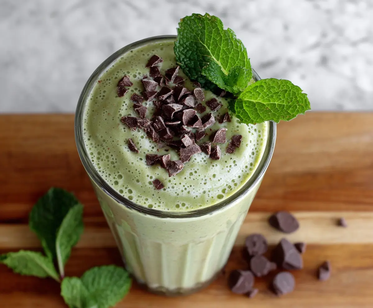 Mint Chocolate Chip Smoothie