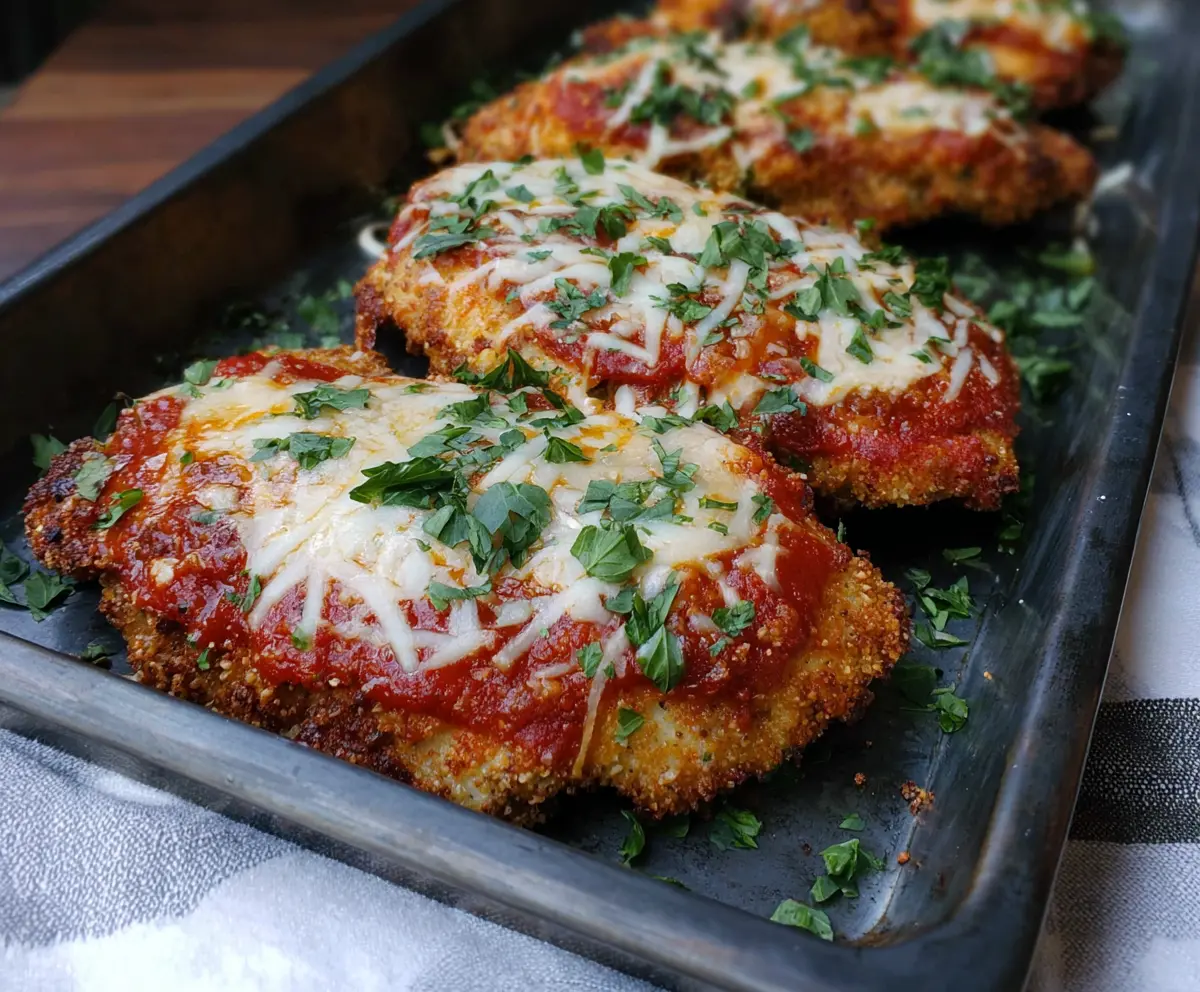 Panko-Breaded Pork Parmigiana