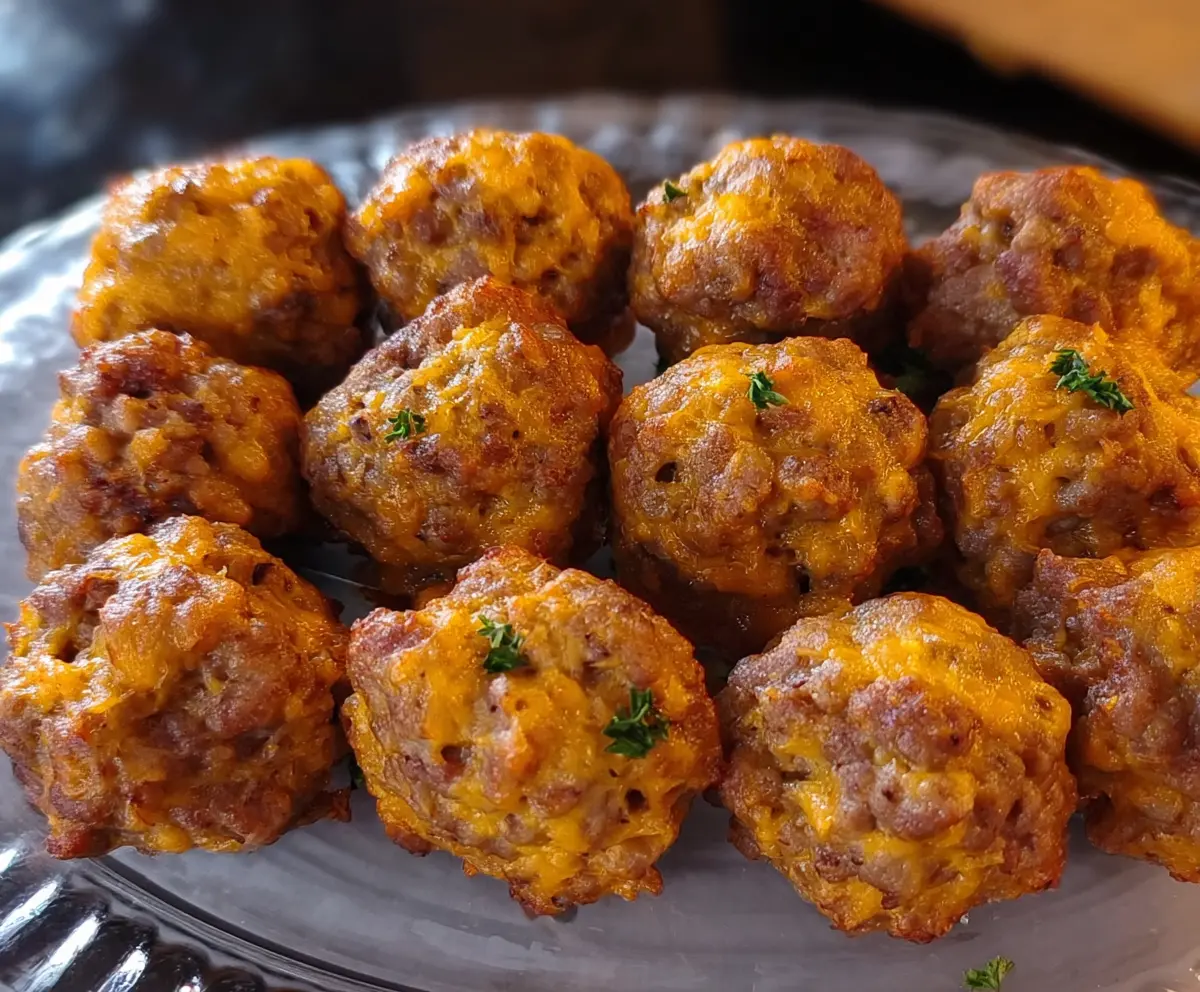 Spicy Sausage Balls without Bisquick